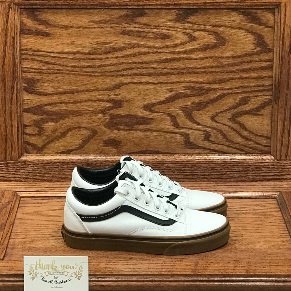 Vans Old Skool Gum Blanc De Blanc Shoes - Picture 3 of 8